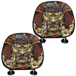 Japanese Ghost Samurai Print Car Headrest Covers