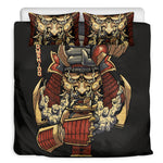 Japanese Ghost Samurai Print Duvet Cover Bedding Set