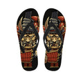 Japanese Ghost Samurai Print Flip Flops