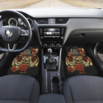Japanese Ghost Samurai Print Front and Back Car Floor Mats