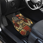 Japanese Ghost Samurai Print Front and Back Car Floor Mats