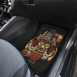Japanese Ghost Samurai Print Front and Back Car Floor Mats