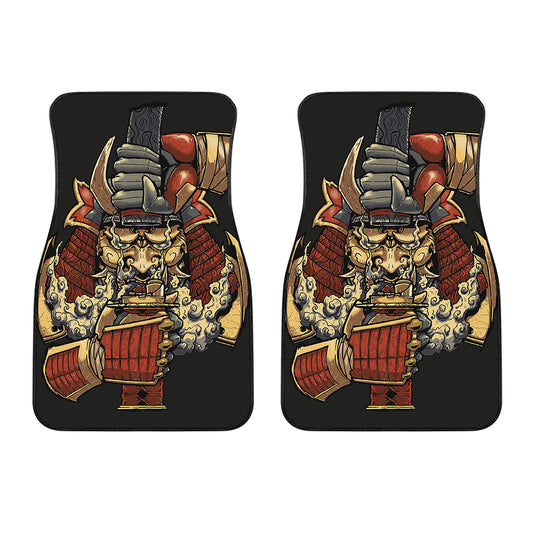 Japanese Ghost Samurai Print Front Car Floor Mats