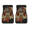 Japanese Ghost Samurai Print Front Car Floor Mats