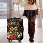 Japanese Ghost Samurai Print Luggage Cover