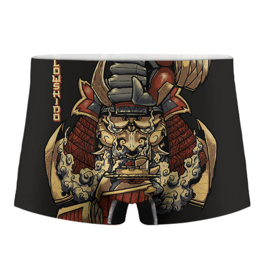 Japanese Ghost Samurai Print Men's Boxer Briefs