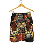 Japanese Ghost Samurai Print Men's Shorts