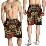 Japanese Ghost Samurai Print Men's Shorts