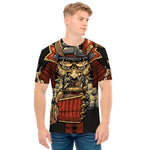 Japanese Ghost Samurai Print Men's T-Shirt