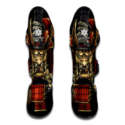Japanese Ghost Samurai Print Muay Thai Shin Guard