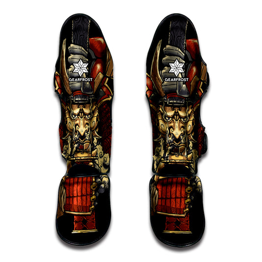 Japanese Ghost Samurai Print Muay Thai Shin Guard