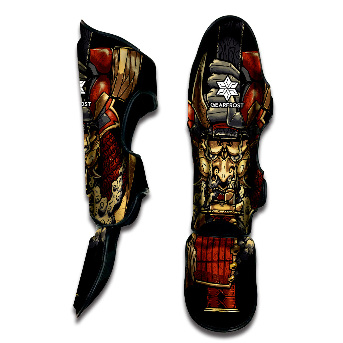 Japanese Ghost Samurai Print Muay Thai Shin Guard