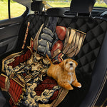 Japanese Ghost Samurai Print Pet Car Back Seat Cover