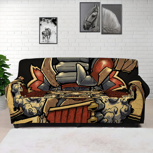 Japanese Ghost Samurai Print Sofa Cover