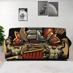 Japanese Ghost Samurai Print Sofa Cover