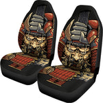 Japanese Ghost Samurai Print Universal Fit Car Seat Covers