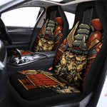 Japanese Ghost Samurai Print Universal Fit Car Seat Covers