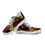 Japanese Ghost Samurai Print White Sneakers