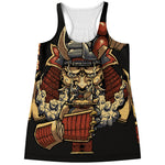 Japanese Ghost Samurai Print Women's Racerback Tank Top