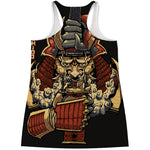 Japanese Ghost Samurai Print Women's Racerback Tank Top