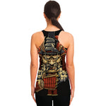 Japanese Ghost Samurai Print Women's Racerback Tank Top