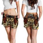 Japanese Ghost Samurai Print Women's Shorts