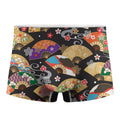 Japanese Hand Fan Pattern Print Men's Boxer Briefs