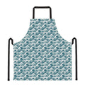 Japanese Kanagawa Wave Pattern Print Apron