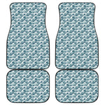 Japanese Kanagawa Wave Pattern Print Front and Back Car Floor Mats