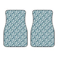 Japanese Kanagawa Wave Pattern Print Front Car Floor Mats