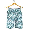 Japanese Kanagawa Wave Pattern Print Men's Shorts