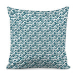 Japanese Kanagawa Wave Pattern Print Pillow Cover