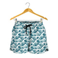 Japanese Kanagawa Wave Pattern Print Women's Shorts