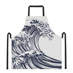 Japanese Kanagawa Wave Print Apron