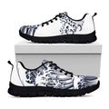 Japanese Kanagawa Wave Print Black Running Shoes