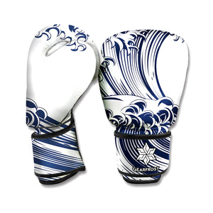 Japanese Kanagawa Wave Print Boxing Gloves