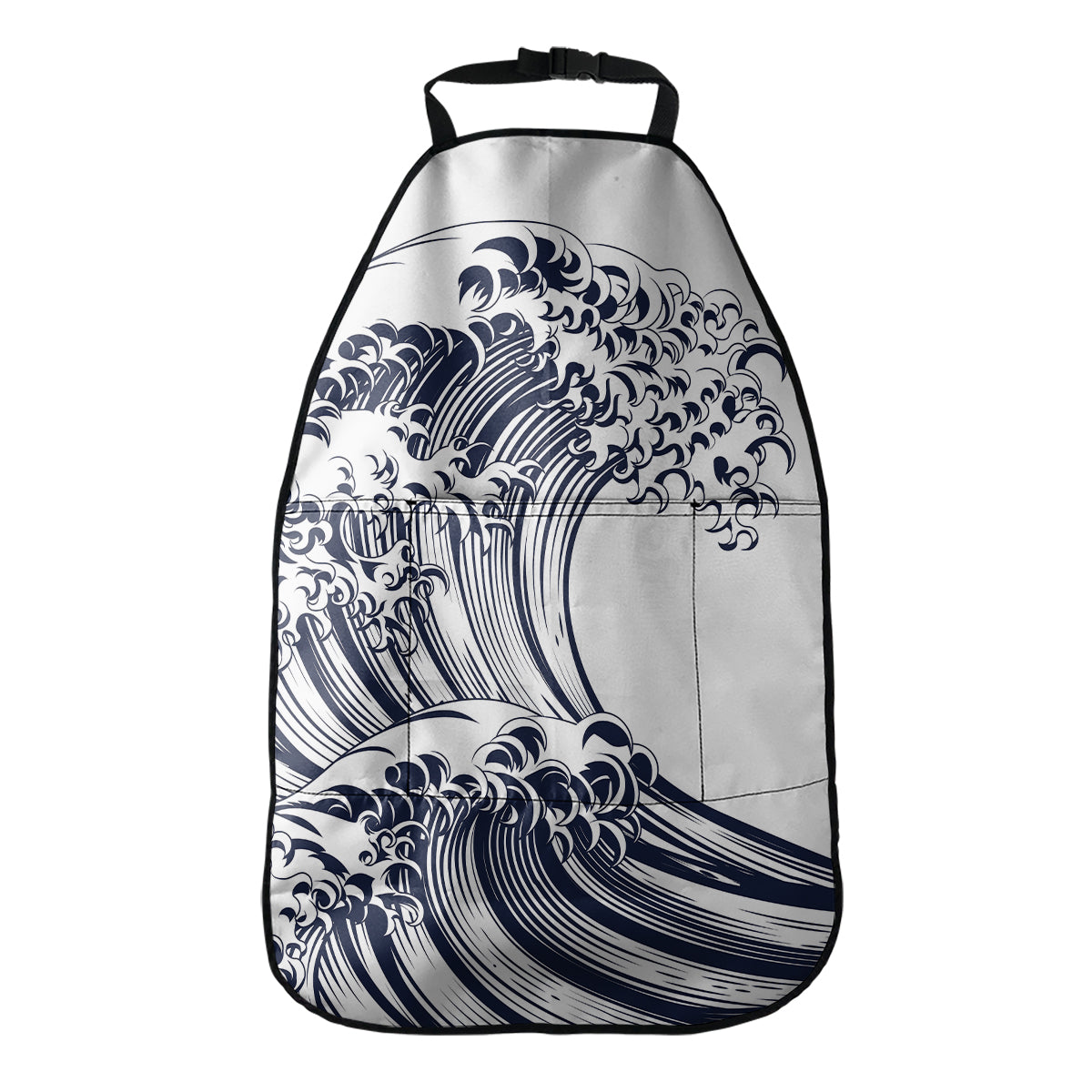 Japanese Kanagawa Wave Print Car Seat Organizers