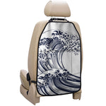 Japanese Kanagawa Wave Print Car Seat Organizers
