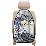 Japanese Kanagawa Wave Print Car Seat Organizers