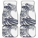 Japanese Kanagawa Wave Print Front and Back Car Floor Mats