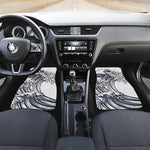 Japanese Kanagawa Wave Print Front and Back Car Floor Mats