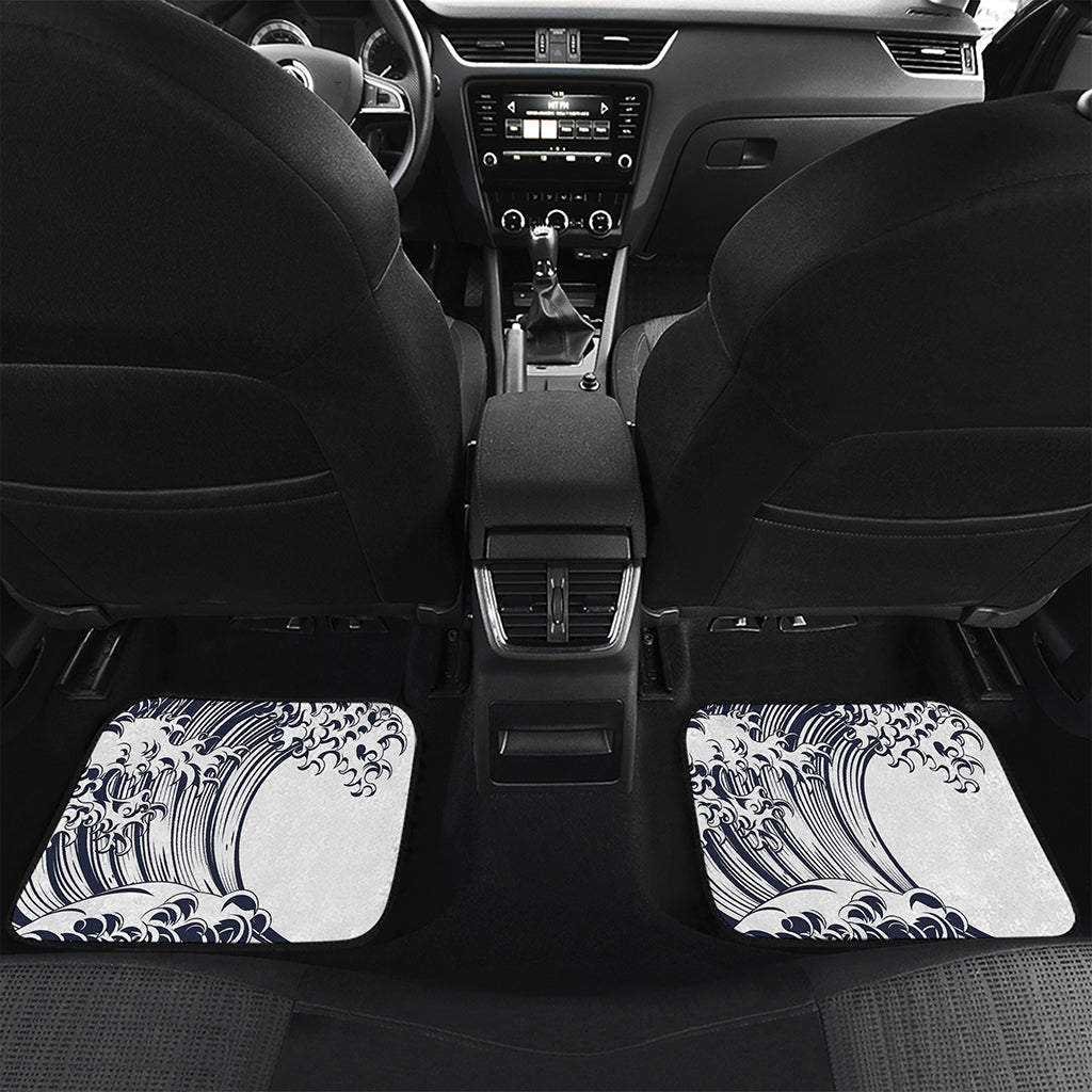 Japanese Kanagawa Wave Print Front and Back Car Floor Mats