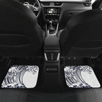 Japanese Kanagawa Wave Print Front and Back Car Floor Mats