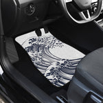 Japanese Kanagawa Wave Print Front and Back Car Floor Mats
