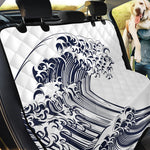 Japanese Kanagawa Wave Print Pet Car Back Seat Cover