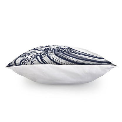 Japanese Kanagawa Wave Print Pillow Cover