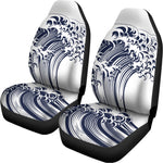 Japanese Kanagawa Wave Print Universal Fit Car Seat Covers