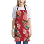 Japanese Kimono Pattern Print Apron