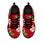 Japanese Kimono Pattern Print Black Sneakers