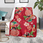 Japanese Kimono Pattern Print Blanket